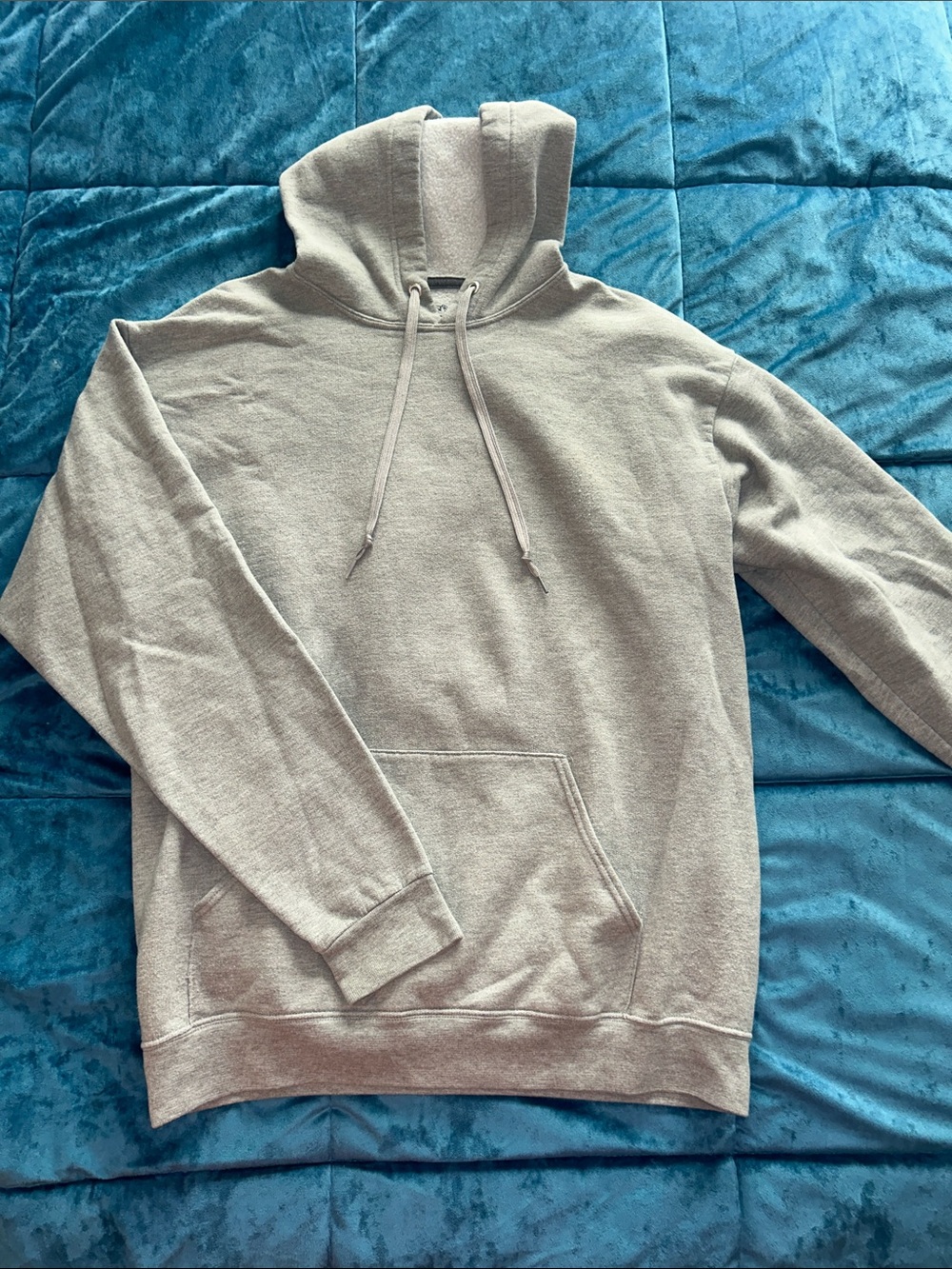 Fruit of the Loom Men's Hooded Sweatshirt - Light Gray